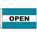 Open 3' x 5' Message Flag with Heading and Grommets